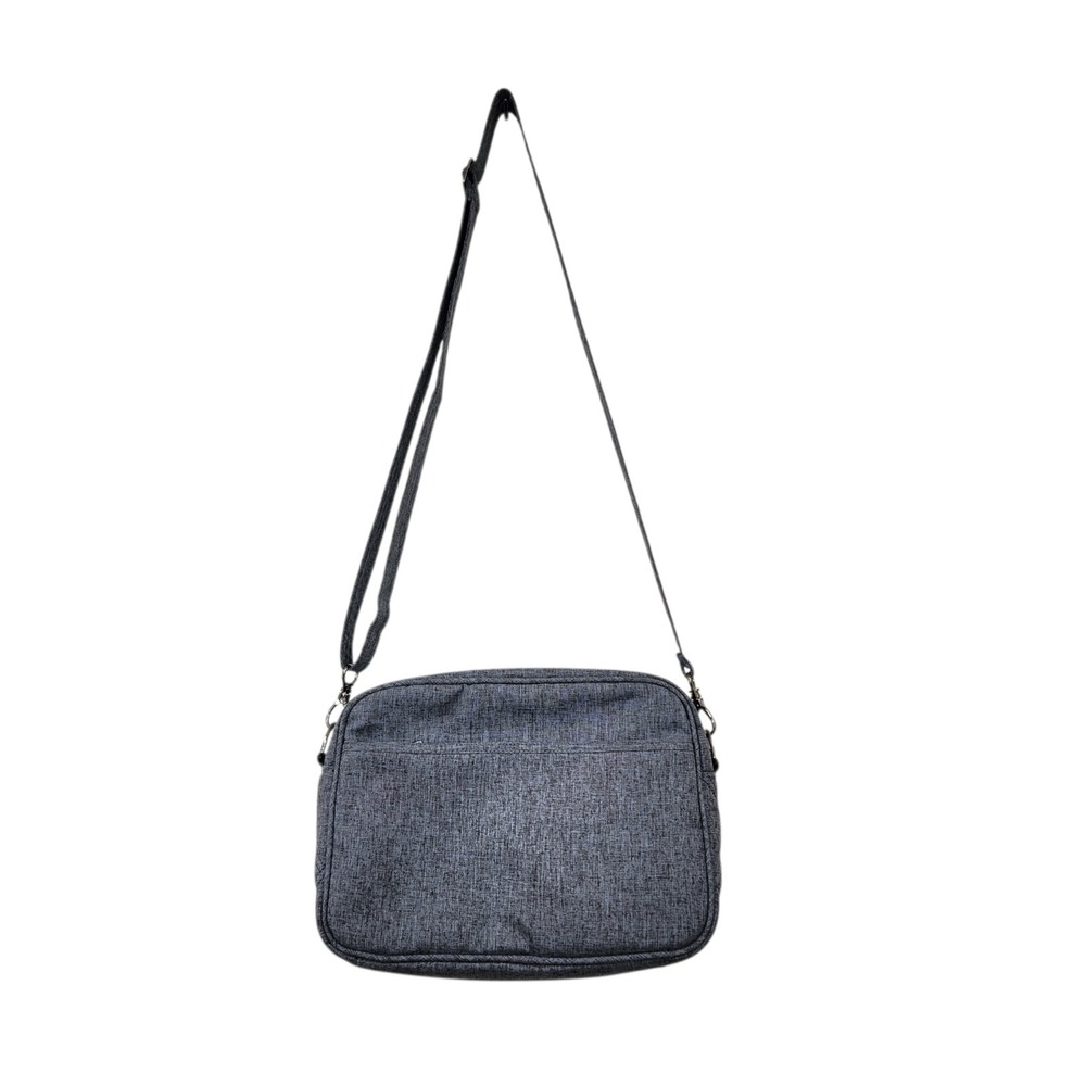Lug Carousel XL Crossbody Purse RFID Grey Bloom Floral Quilted Rodeo Wallet - Picture 3 of 16